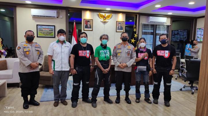 JKW-PWI: Kapolda Babel Sambut Tim Jelajah, Beri Saran ini?